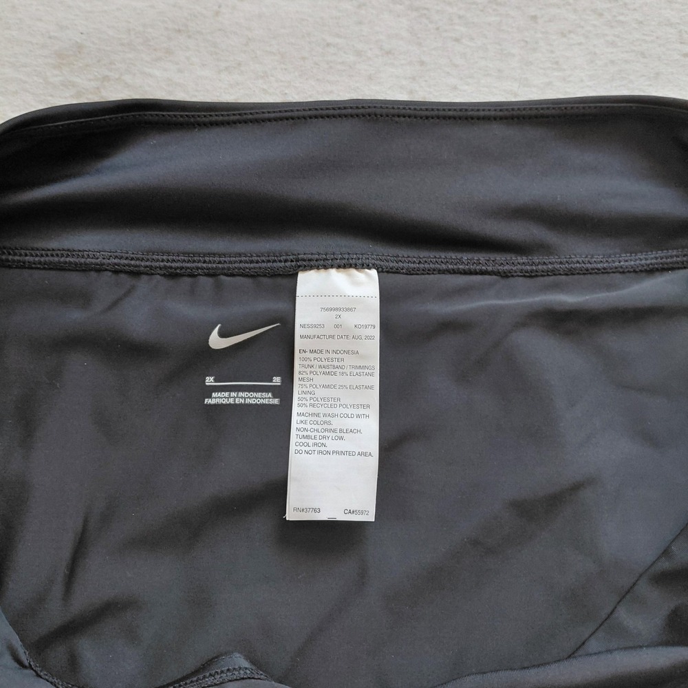 Nike Dri FIT Tennis Golf Skort Womens Black Size 2X NESS9253 Athletic NWT - Picture 3 of 9